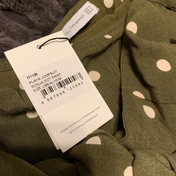 Anthropologie / Faithfull the Brand – Playa Polka-Dot Jumpsuit – Size 6 - *NWT* - Picture 6 of 6